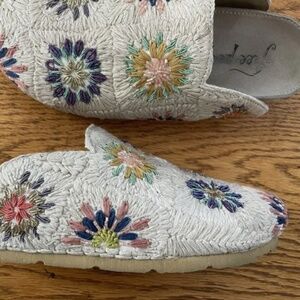 Free People Damon Crochet Beaded Mules Size 39 / 9